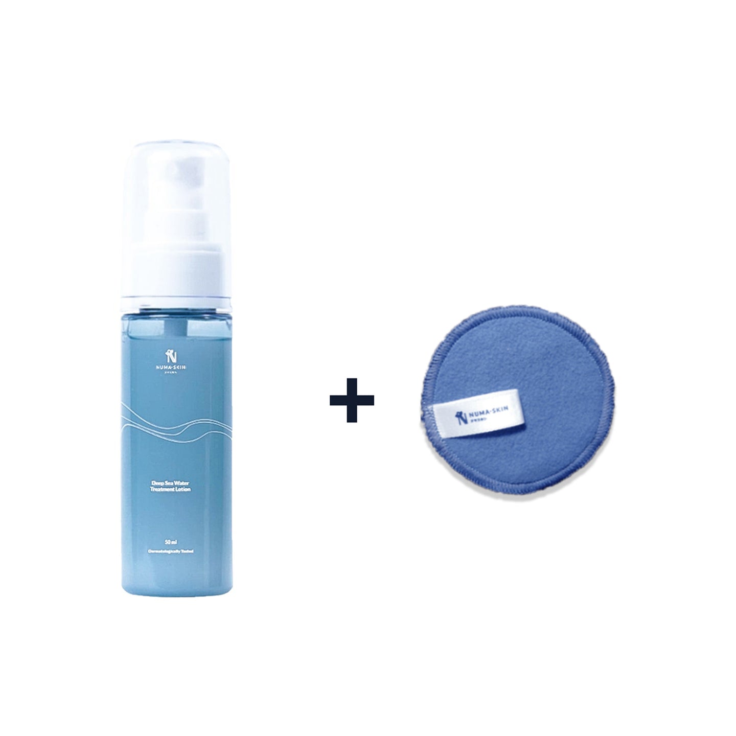 Bundling Numa Skin Deep Sea Water Treatment Lotion 50ml Travel Size / Hydrating Toner dan Cotton Pads Numa Skin